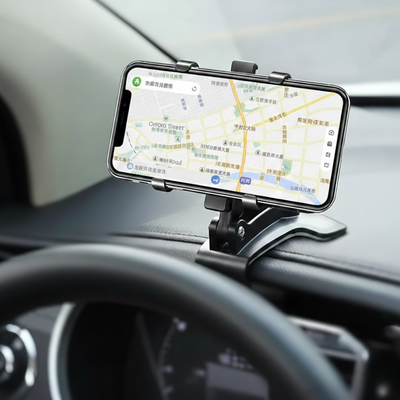 Car Phone Holder with 360° Rotation & Silicone Protection | Secure Mount for Safe Navigation