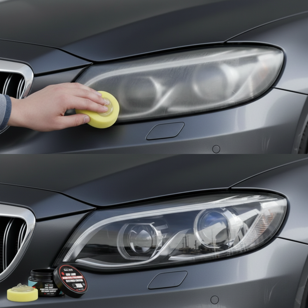 Headlight Restoration Kit | Professional Cleaner & Polish for Clarity | Easy Scratch Remover for Better Night Driving