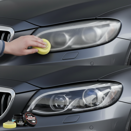 Headlight Restoration Kit | Professional Cleaner & Polish for Clarity | Easy Scratch Remover for Better Night Driving