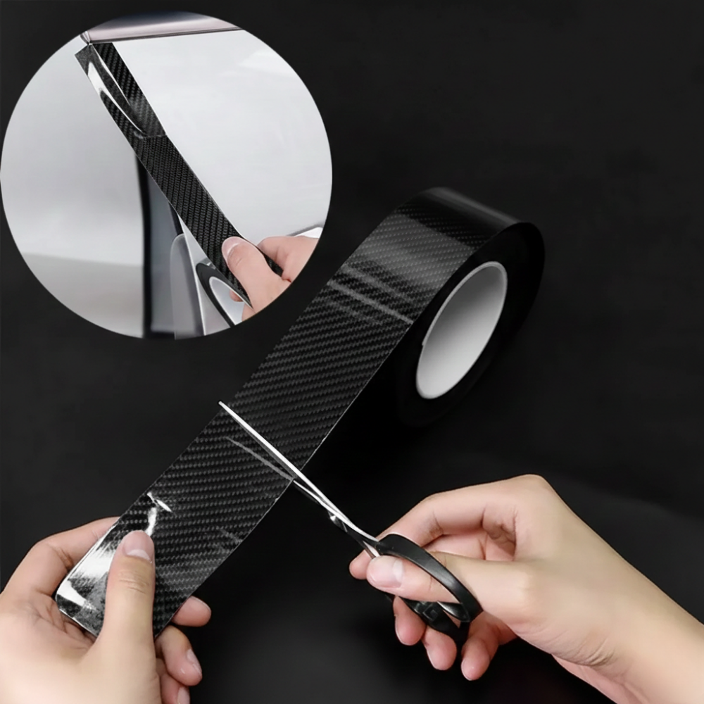 Carbon Fiber Tape for Car Protection with Waterproof Adhesive | Customisable Fit for DIY Automotive Projects