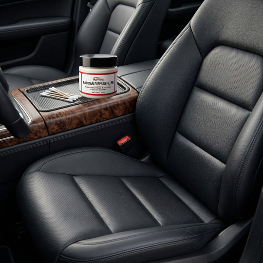 Leather Repair Compound | 60ml Natural Leather Filler for Cracks & Holes | Easy Application for Durable Restoration